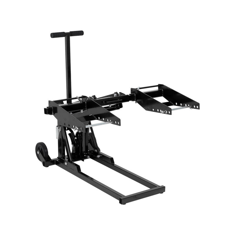 Heavy-Duty Lawn Mower Lift Jack – 550 lb Capacity with 1 m Straps – Black