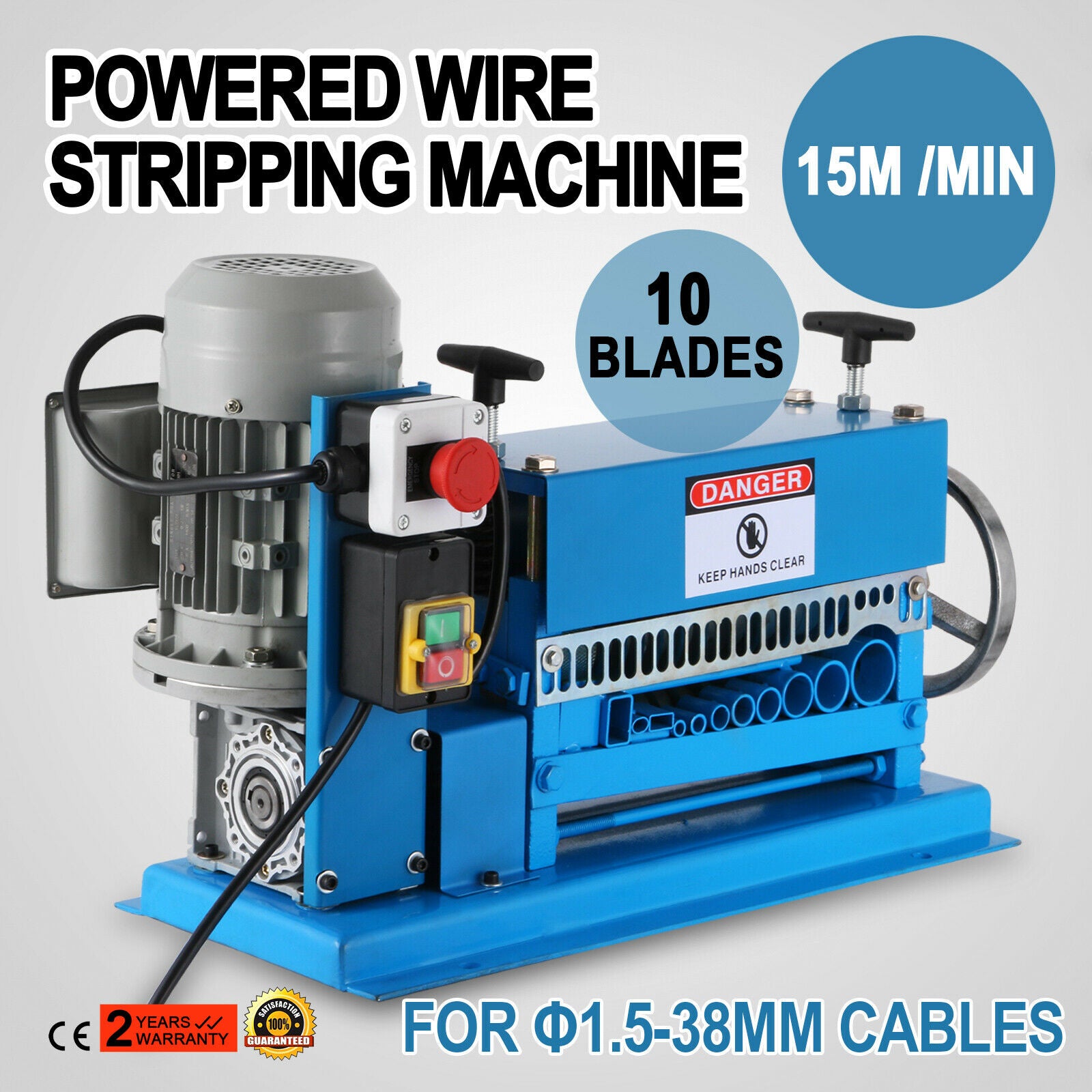Automatic Wire Stripping Machine with 11 Channels and 10 Blades