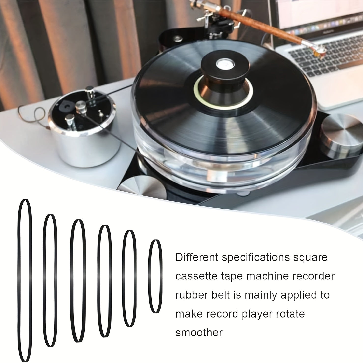 Rubber Turntable Drive Belts for Belt-Driven Turntables