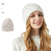 Warm Rhinestone Fur Hat