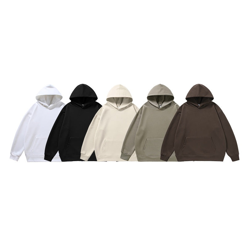 Cozy Velvet Padded Hooded Sweatshirt for Men & Women