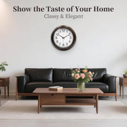 12 Inch Vintage Wall Clock with Easy-to-Read Black Hands & White Face - Large Arabic Numerals, Quartz Movement, Large Wall Kitchen Clock Extra Large, Clock Wall Clock, Clock Wall Clock, Large Wall Clock, Large Wall Clock Extra Large