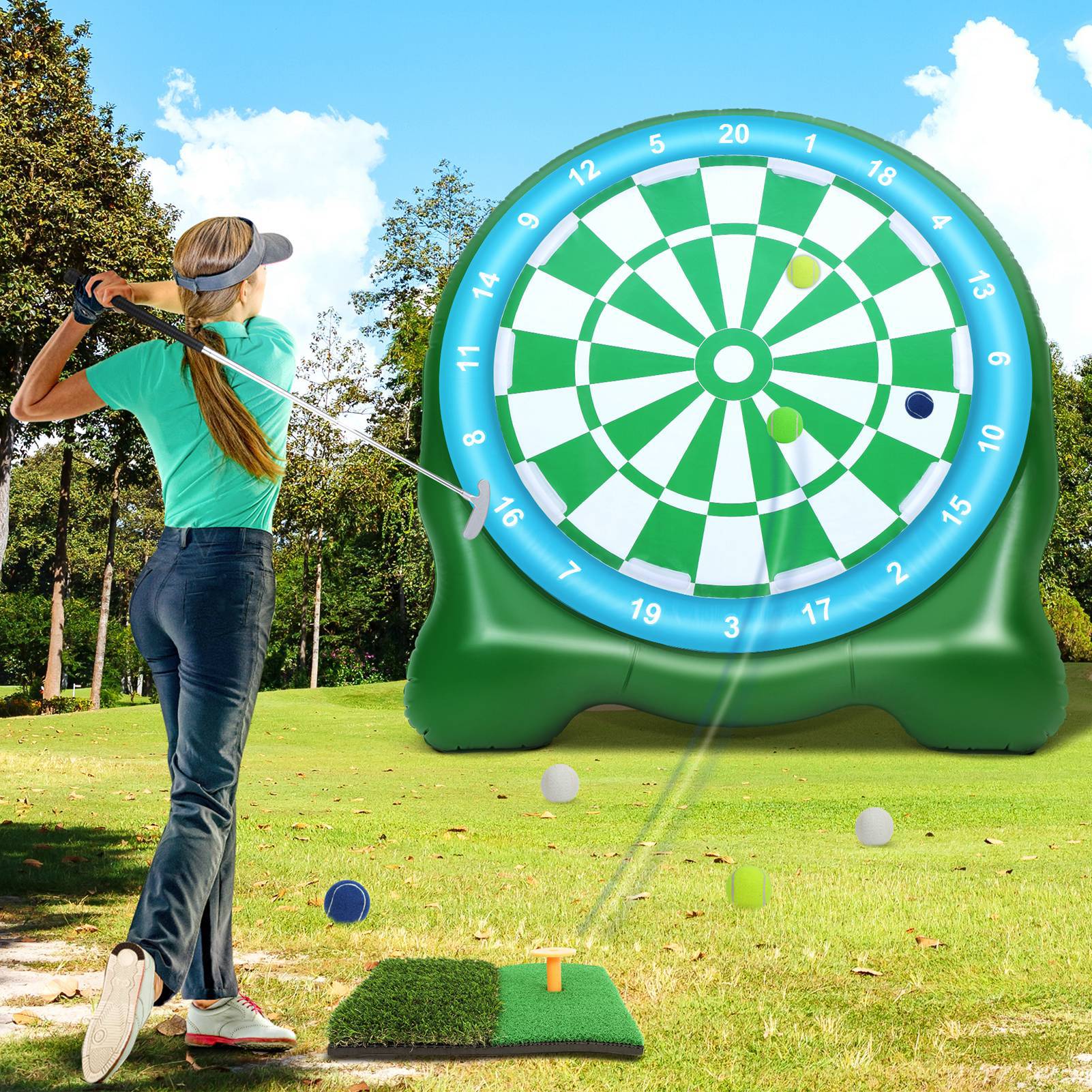 Improve Your Golf Game with Our Anti-Slip Hitting Mat