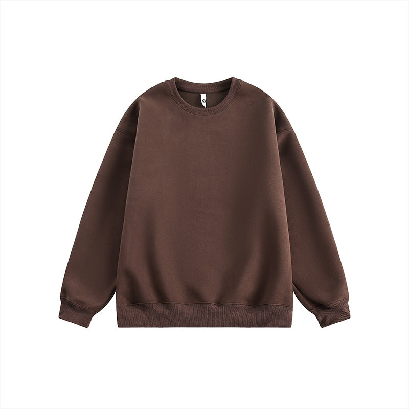 Cozy Loose Long-Sleeve Couple's Pullover Sweatshirt