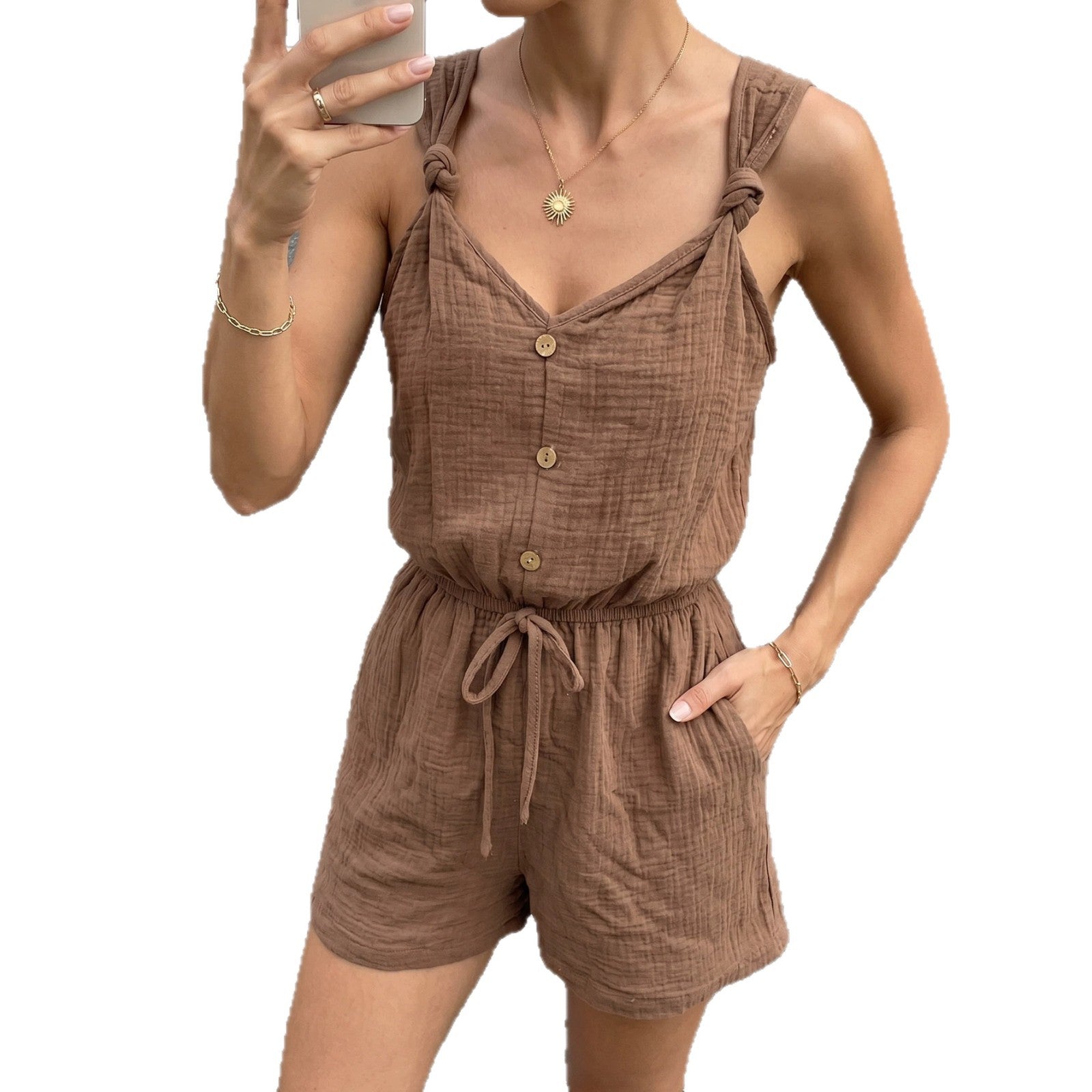 Summer Casual Resort-style Jumpsuit