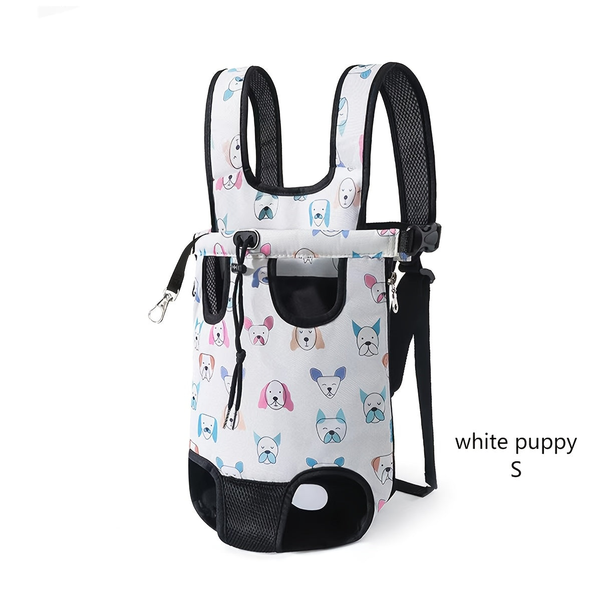 Pet Travel Backpack with Front Harness, Adjustable Multi‑Gear, Ultra‑Breathable Mesh and Lightweight Durable Design
