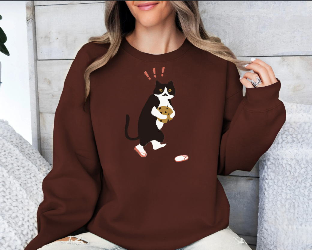 Chic Solid Color Long Sleeve Sweatshirt for Women