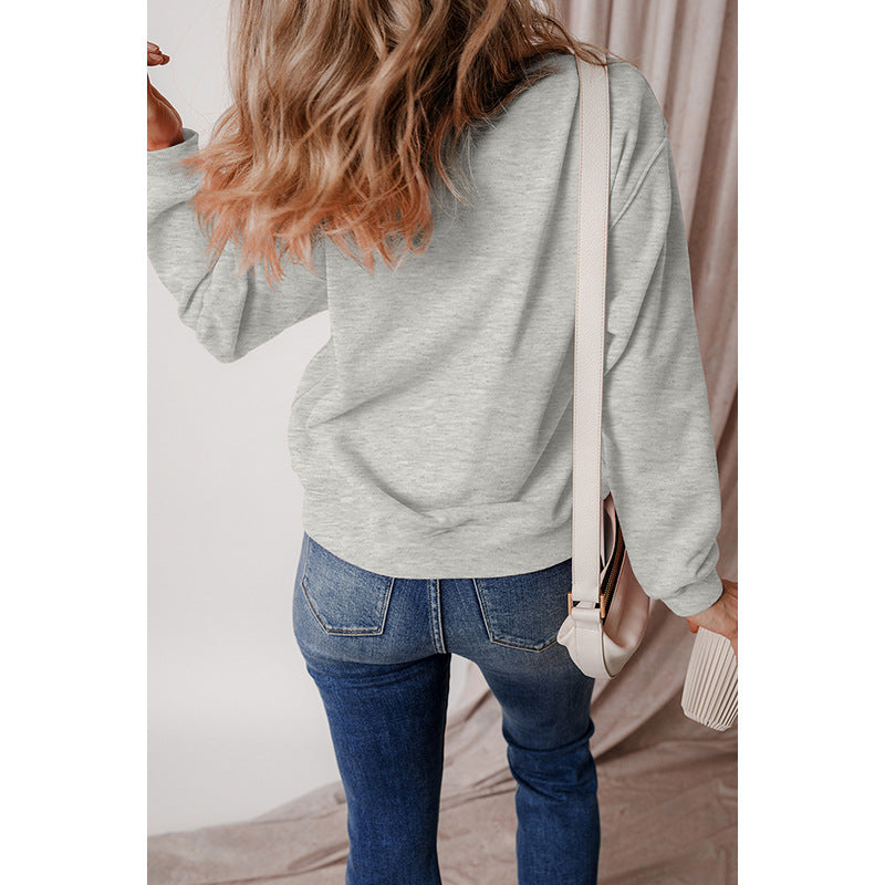 Women's Minimalist Solid Pullover Casual Sweater