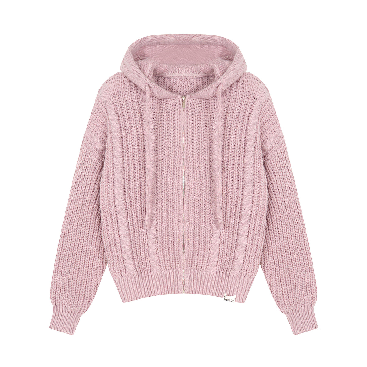 Idle Style Twist Knitted Hooded Sweater