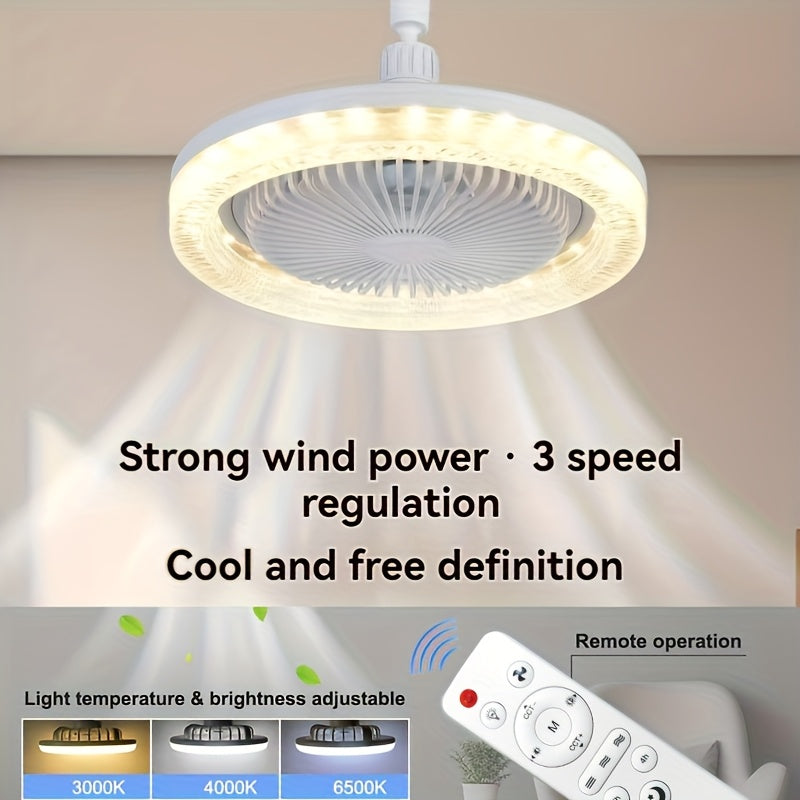 10-Inch Ceiling Fan Light with Remote Control