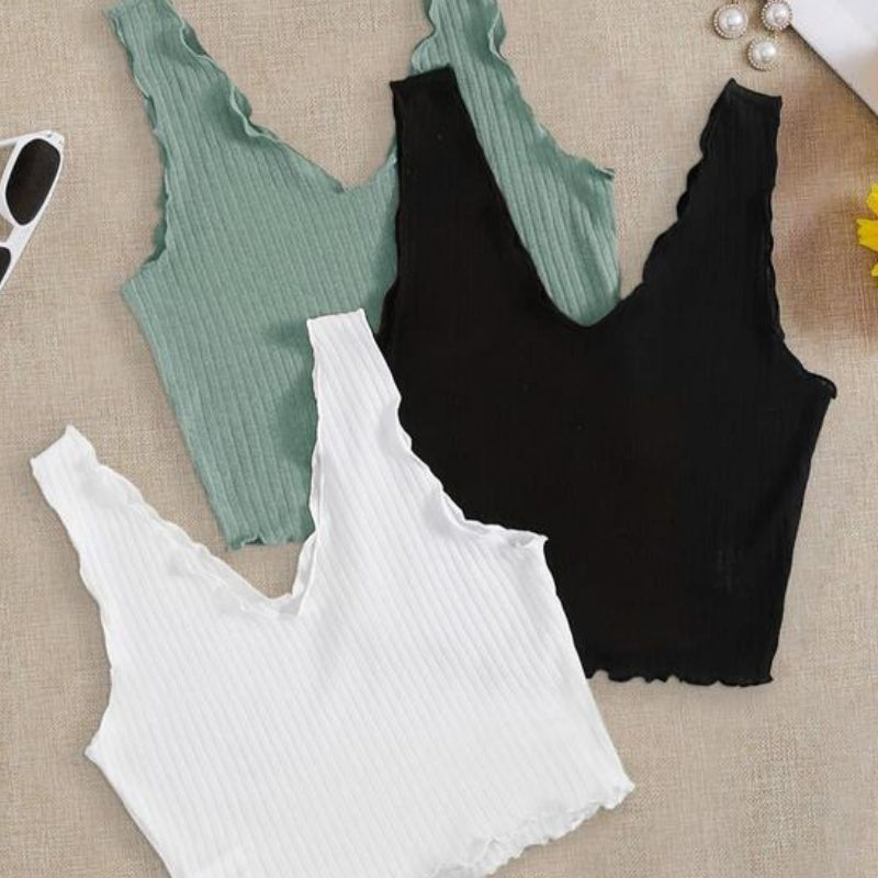 Elegant Sunken Stripe V‑Neck Sleeve Set – Light Business 3‑Piece Outfit