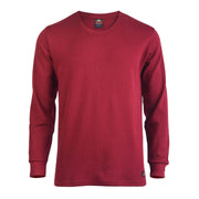 Plus Size Men's Thermal Long Sleeve Shirt – Waffle Knit, Medium Warmth, Cuff Detail