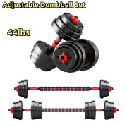44LBS Quick-Adjustable 3-in-1 Dumbbell Set with Ergonomic Grips & Stabilizing Base - Heavy Duty Home Gym Equipment, Space-Saving Free Weights System for Full Body Workouts, Strength Training, Men &...