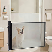 1 Heavy-duty Retractable Pet Fence - No Drilling Required, Foldable Dog Gate For Indoor/outdoor Use, Suitable For Puppies And Senior Dogs, Easy To Store & Carry, Flexible Mesh Design, Durable ABS