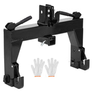 Heavy-Duty 3‑Point Quick Hitch Adapter for Category 1 Tractors, 3000 lb Lift Capacity, 2‑Inch Receiver, No Bushing Required