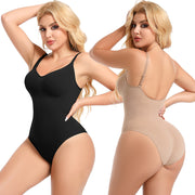 Shapewear Seamless Tummy-Control Bodysuit Contouring Body Shaper Womens Push-Up Jumpsuit