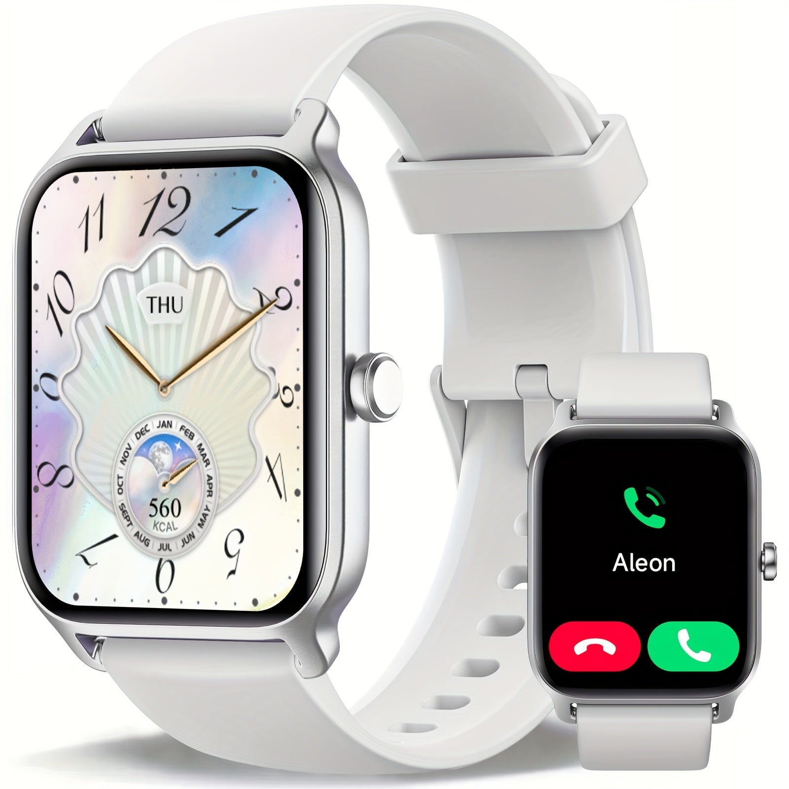 Women's 1.8-inch HD Smartwatch with Fitness Tracking and Built-in Alexa