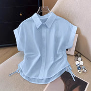New Stylish Elegant Womens Waist-cinching Shirt For Everyday Commuting