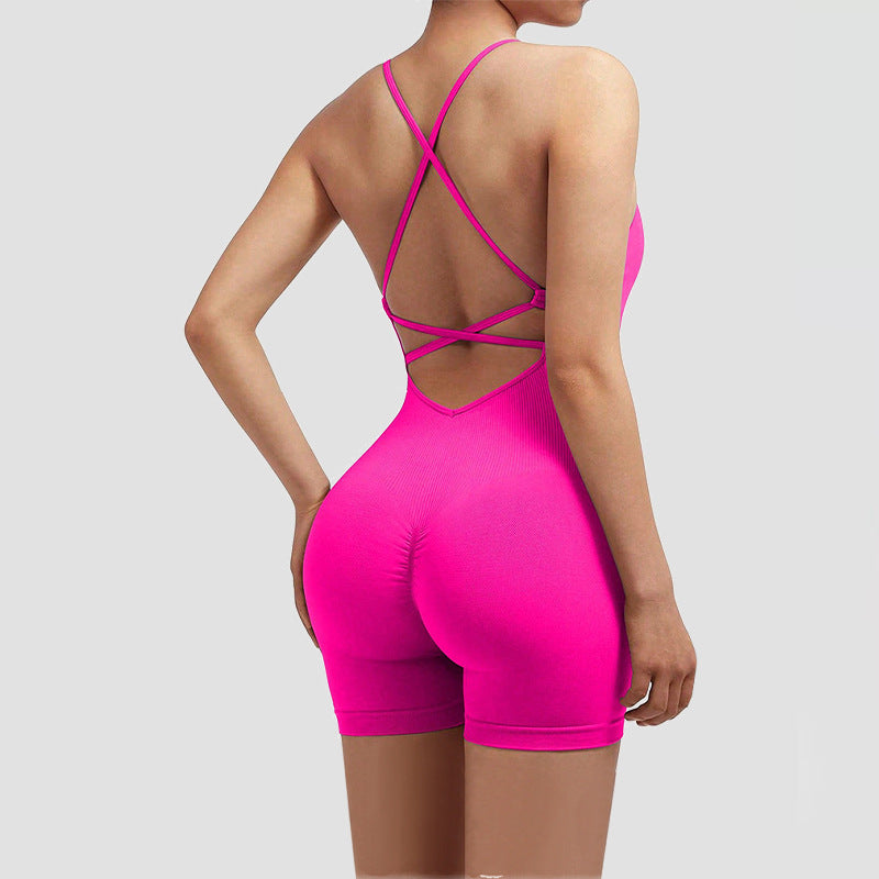 European And American-style Vest-style Yoga Bodysuit