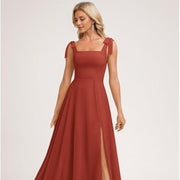 Elegant Adjustable-strap Long Dress for Women