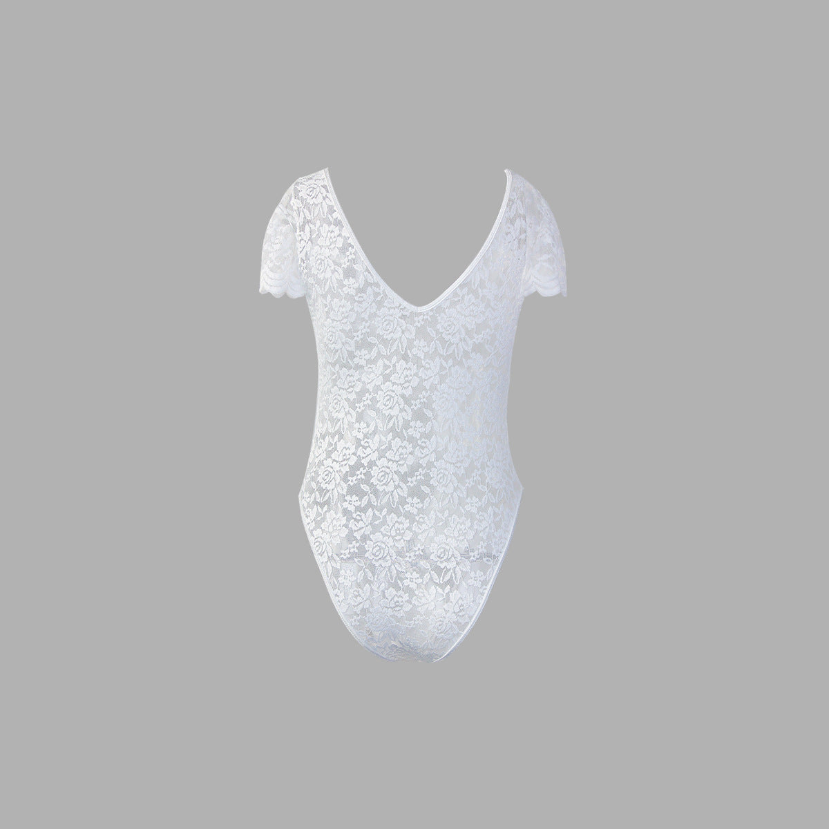 Women's Fashion Solid Color Lace Jumpsuit