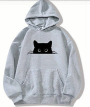 Floral Print Drawstring Sweatshirt for Women