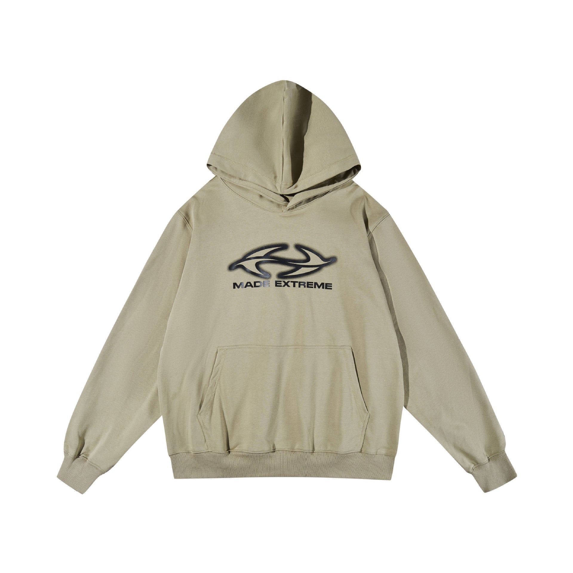 Oversized Graphic Letter Printed Hoodie for Women