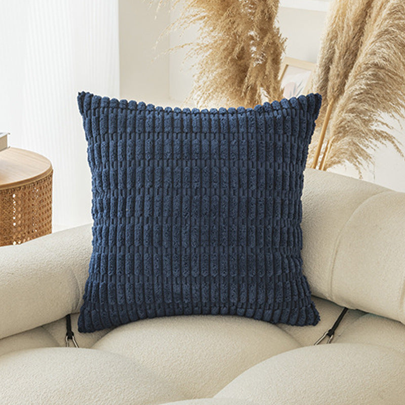 Modern Corduroy Sofa Cushion Cover - Wheat Grain Pattern