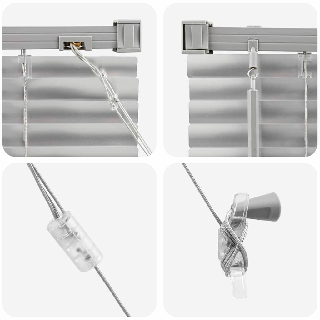 Window Blind with Curtains, Silver; Window Blind with