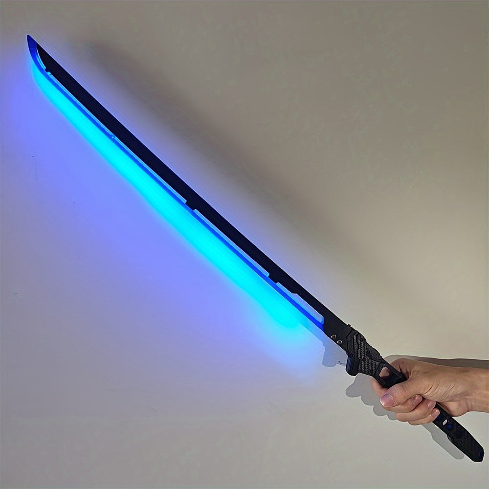 LED Cyber-Style Samurai Sword – 80 cm (31.5 in) Light-Up Prop for Cosplay, Masquerade and Halloween