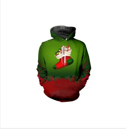 Festive Matching Christmas Hooded Pullover for Men & Women