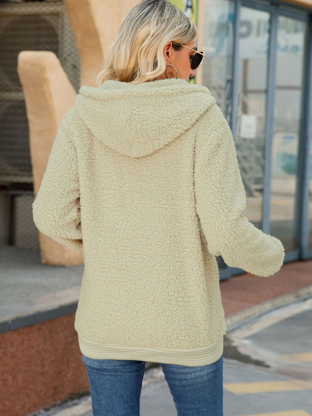 Women's Casual Hooded Long-Sleeve Jacket