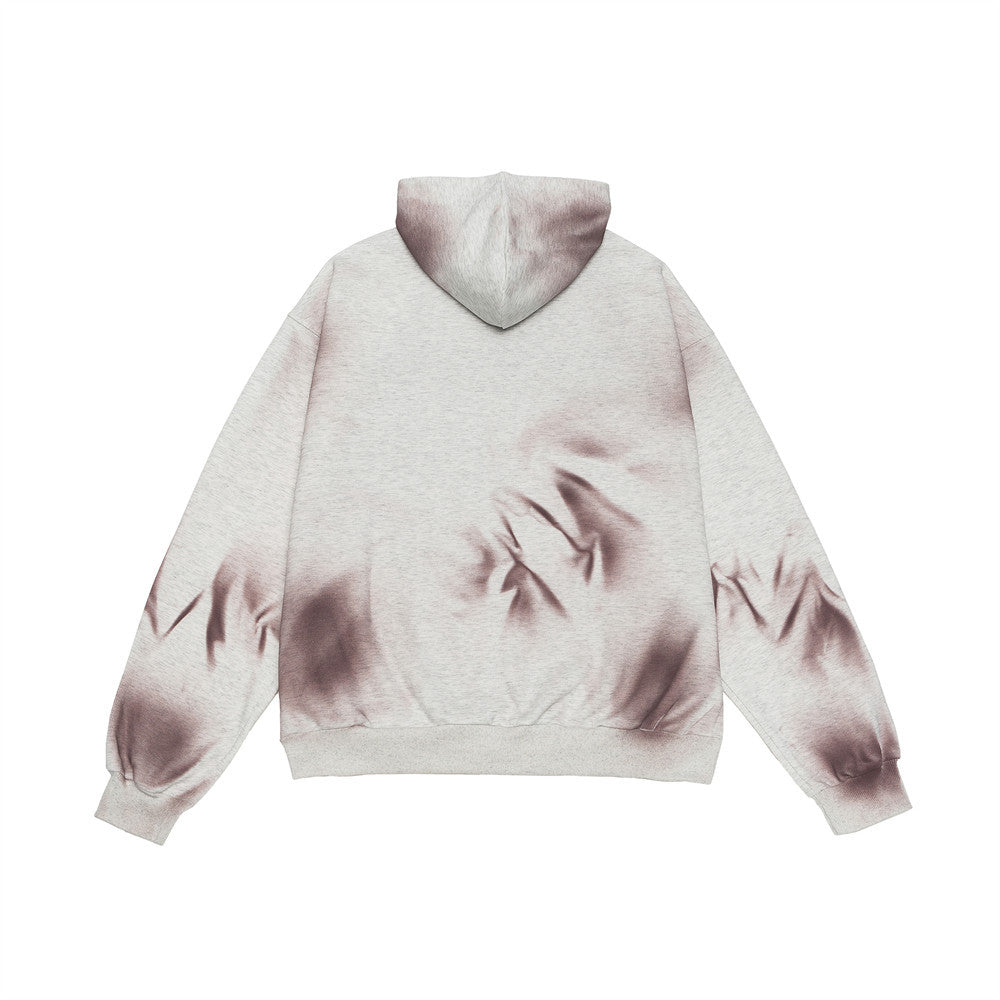 Men's Graffiti Tie-Dye Turtleneck Hoodie