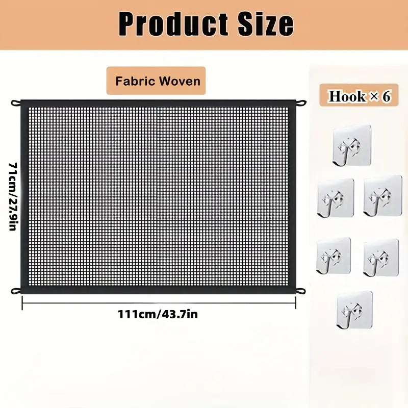 Portable Foldable Pet Safety Gate With No-drill Installation - Heavy-duty Mesh Barrier For Dogs & Cats, Indoor/outdoor Use, Easy To Assemble & Store, Ideal For Home Entrances, Doorways, Stairs -