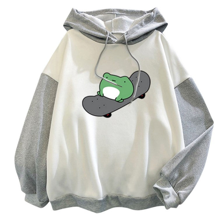 Women's Fleece-Lined Thickened Hooded Sweatshirt