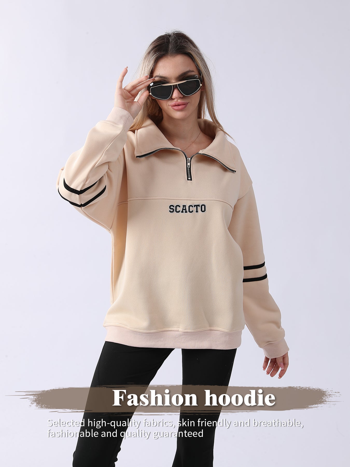 Cozy Women's Long-Sleeve Sweatshirt for Daily Comfort