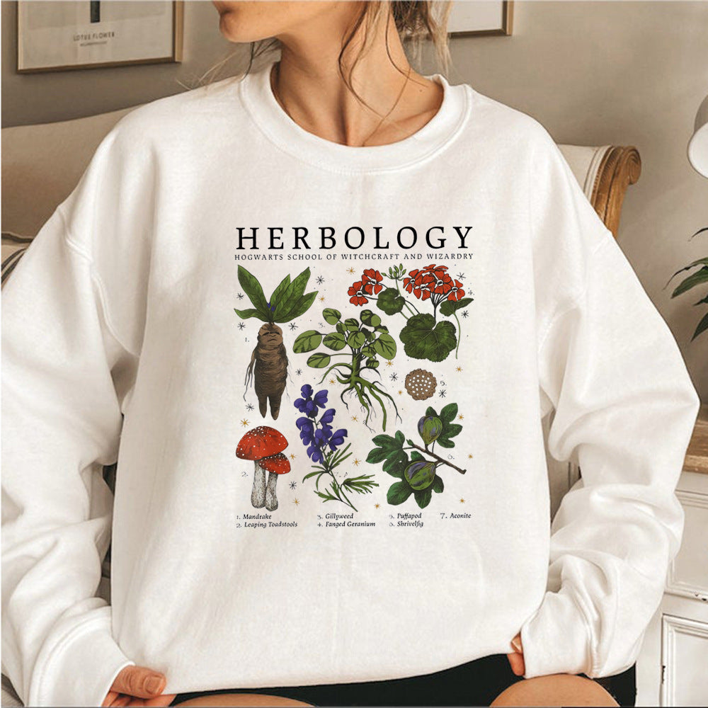 Chic Women's Long-Sleeve Printed Pullover Sweater