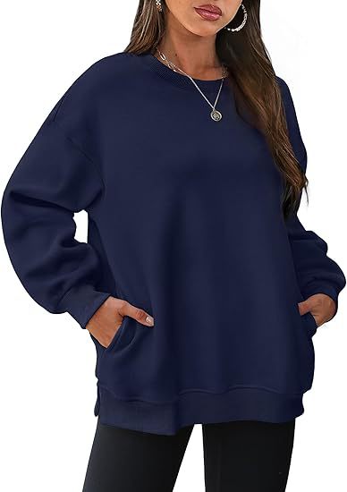 Oversized Velvet Long Sleeve Pullover Sweatshirt