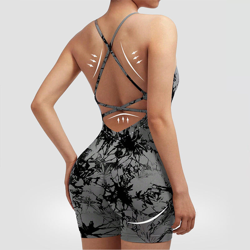 European And American-style Vest-style Yoga Bodysuit