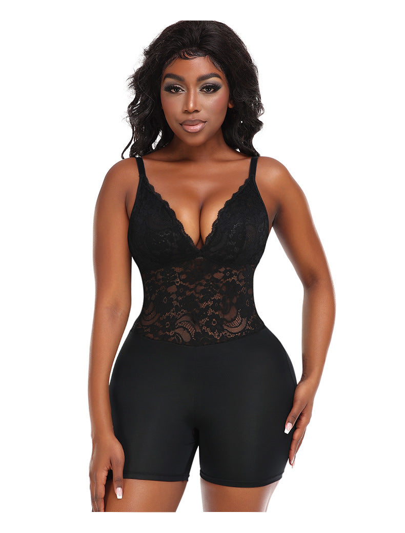 Plus Size Shaping Lace Jumpsuit & Hip Lifter