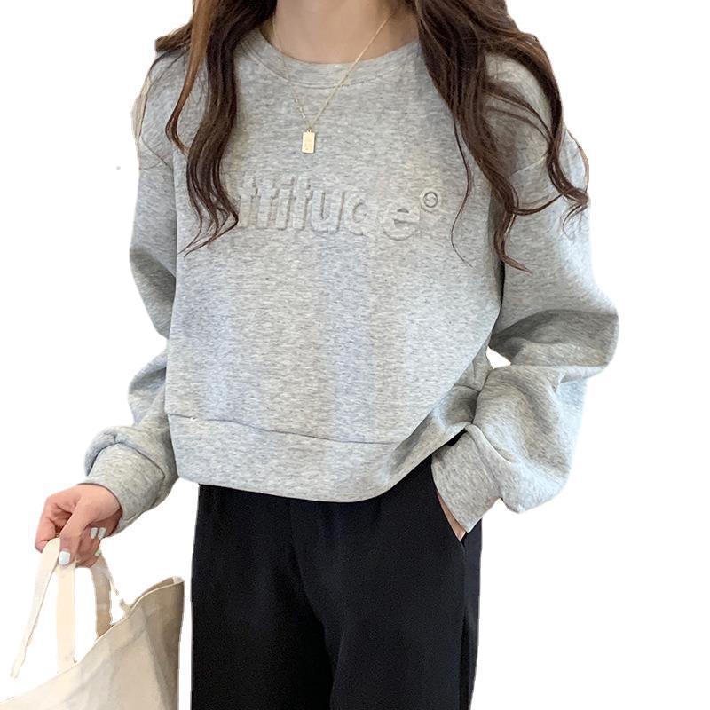 Chic Letter Long-Sleeve Sweater for Women