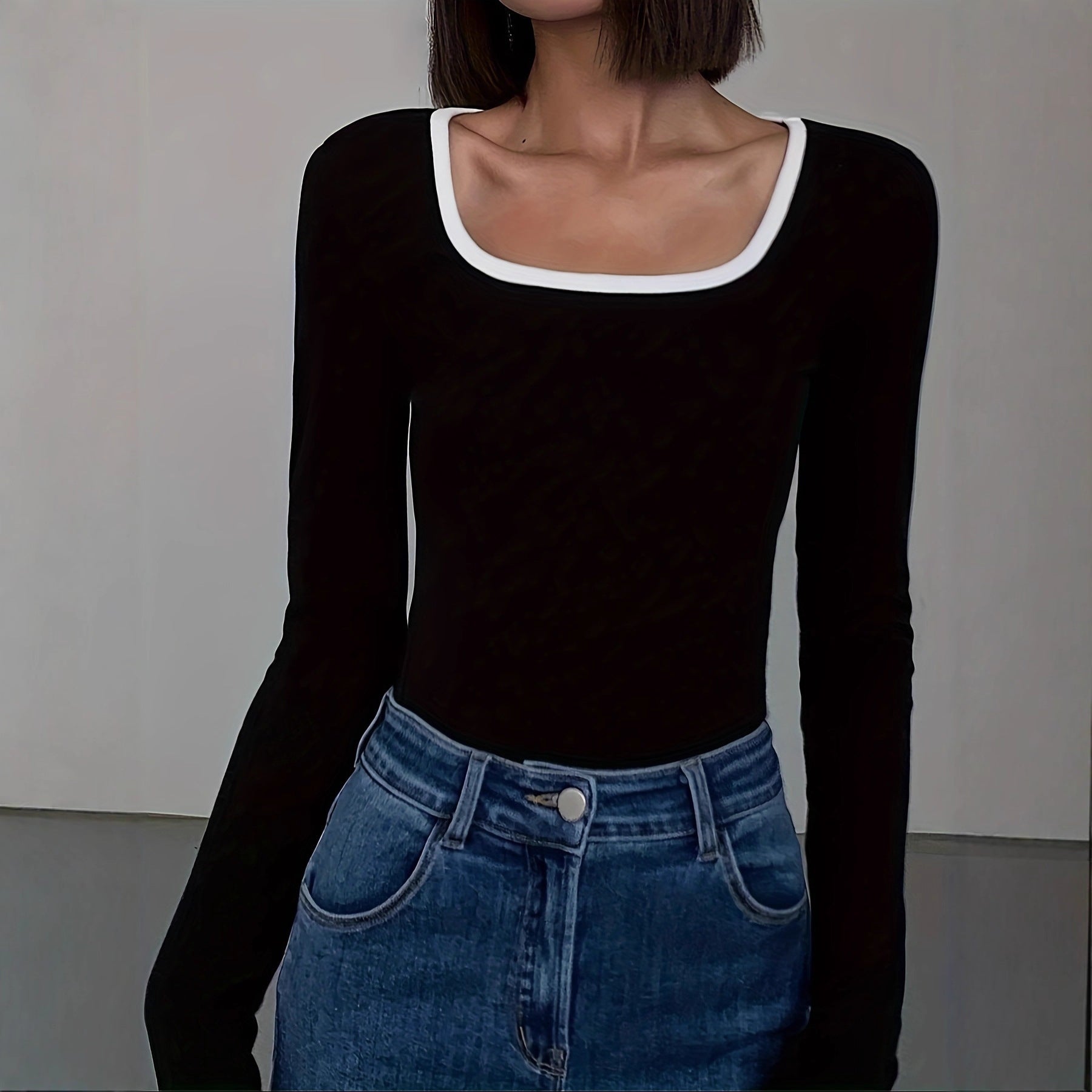Womens Long-sleeve T-shirt Inner Base Layer Top