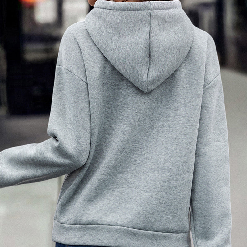 Autumn And Winter European And American Women's Clothing Hot Sale Hooded Lace Casual Sweatshirt