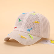 Dinosaur Embroidered Mesh Baseball Cap for Kids