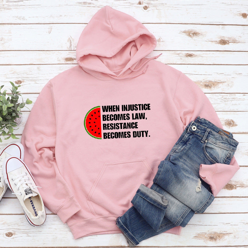 When Injustice Becomes Law Women's Casual Hoodie