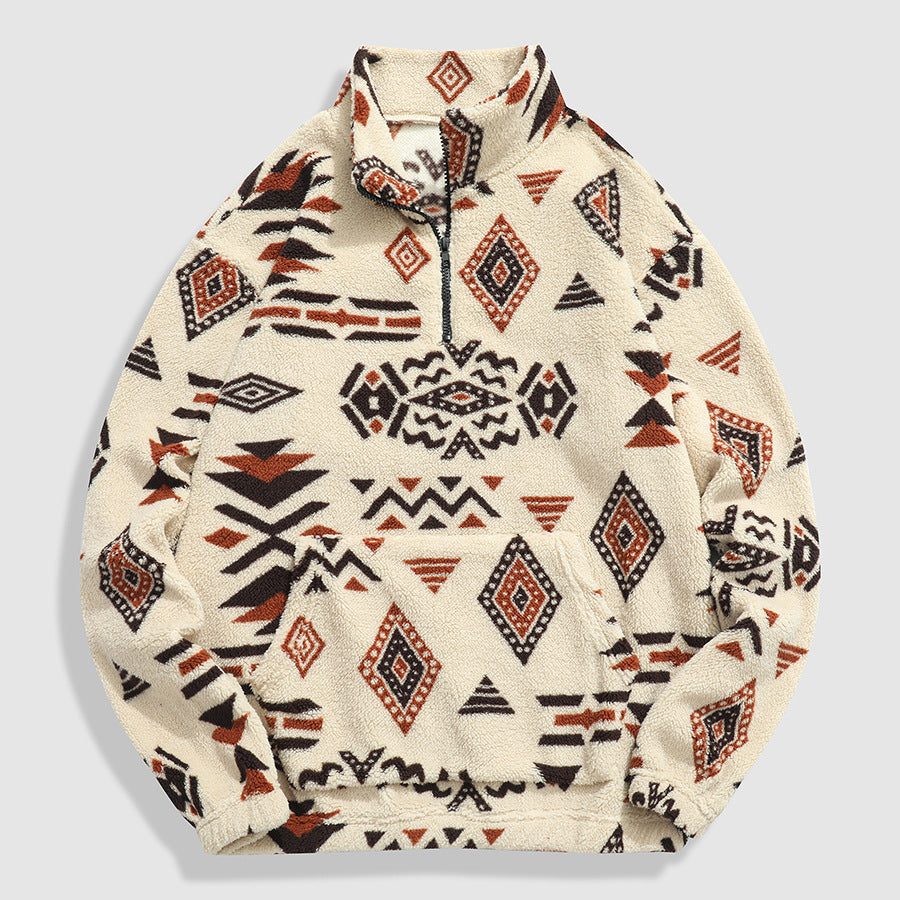 Men's Cozy Fleece Zip-Up Sweatshirt
