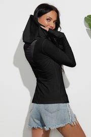 Slim-Fit Slub Cotton Long-Sleeve Hooded Pullover