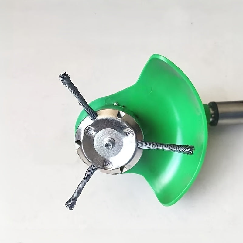 Universal Steel Wire Trimmer Head, 2026 New Model Lawn Trimmer Replacement Head, 6-Inch Steel Wire Grass Trimmer Head, Suitable for Cordless Electric Lawn Trimmers, Accessories for Weed Trimmers with 6-Blade and 3-Blade