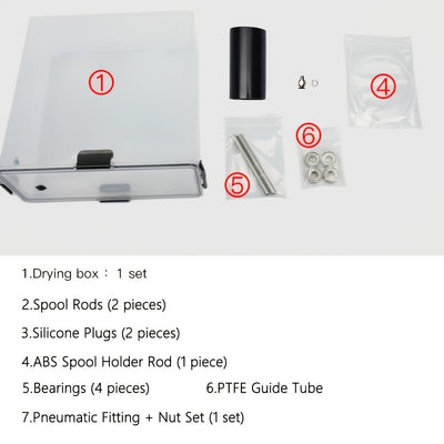 3D Printer Filament Drying Oven with Transparent Design