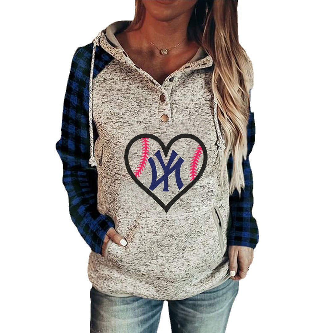 Cozy Gray Printed Women's Autumn & Winter Sweater